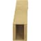 Ekena Millwork 5-inch W x 16-inch D x 16-inch H Del Monte Rough Cedar Woodgrain TimberThane Knee Brace, Primed BRCUR05X16X16DELRCPR - alternate 5